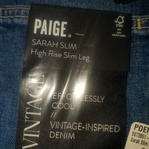 Paige Jeans- Sarah, slim size 27